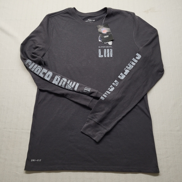 New LA Rams Nike Dri Fit T Shirt Mens Medium/Small Gray Graphic NFL Sports Logo - Picture 1 of 12